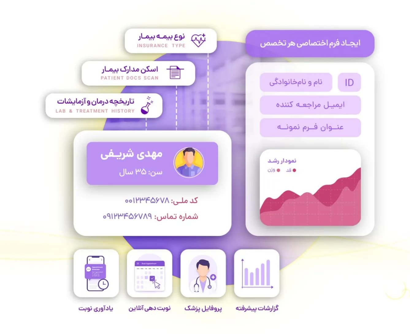 نرم افزار مدیریت مطب اکسیر — تصویر 3