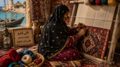 هنر قالی بافی قشم