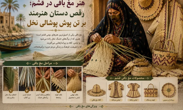 هنر مغ بافی در قشم
