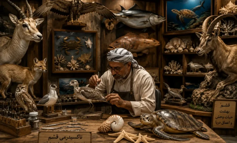 هنر تاکسیدرمی در قشم