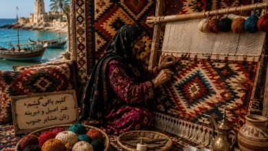 هنر گلیم بافی قشم