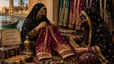 هنر شلوار سنتی زنان قشم