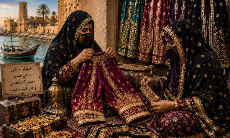 هنر شلوار سنتی زنان قشم